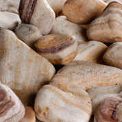 Decorative Pebbles - Stripes - 12L - 3/6 cm